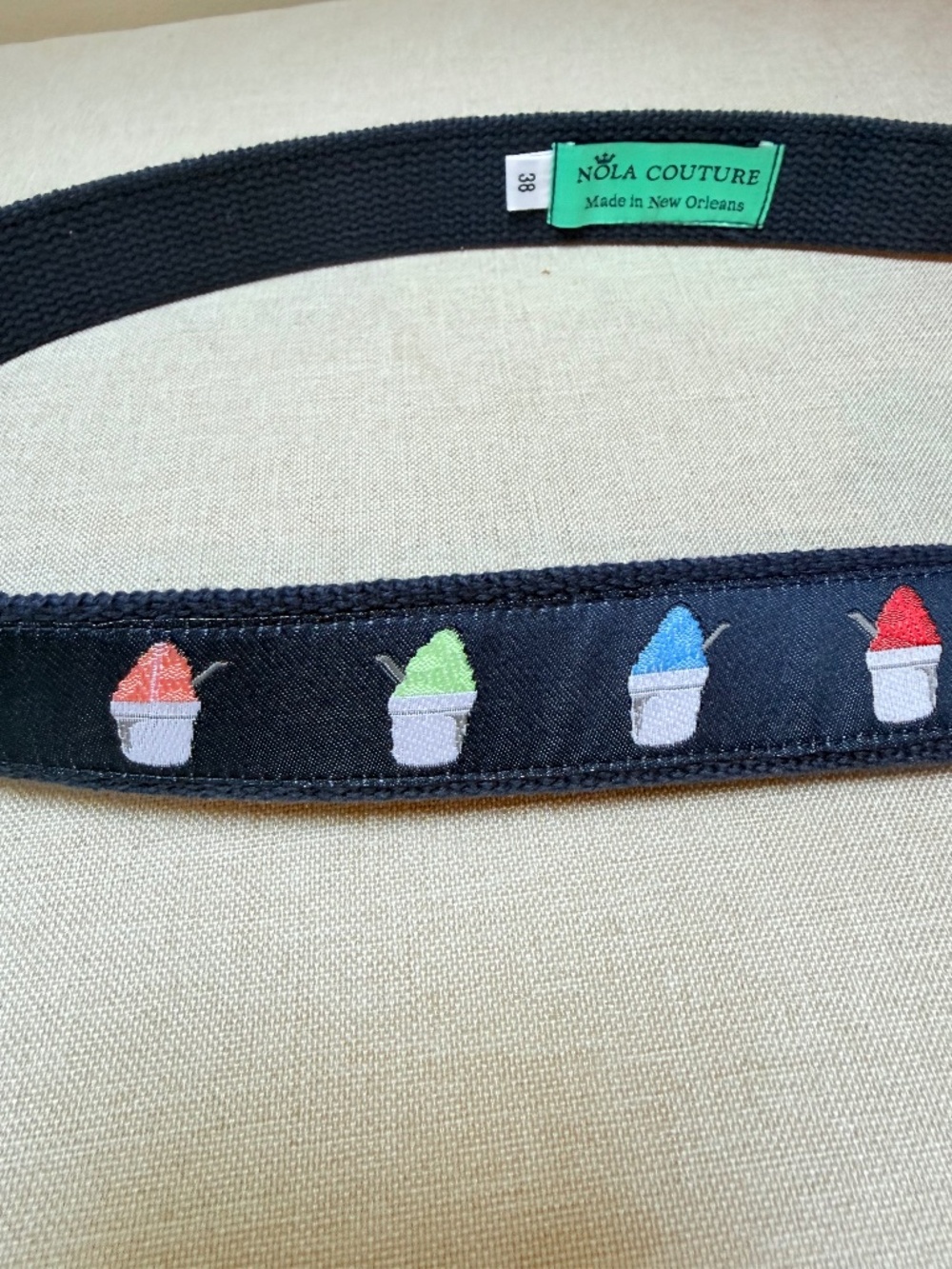 Nola Couture Snow Cone Club Belt Size 38
